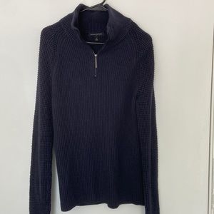 Banana Republic Quarter Zip, Navy S